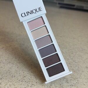 NEW Clinique All About Shadow Palette 6Shades Mauve Plum Jute Brown Jammin Ivory